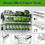 Power Tool Organizer - 3 Layer 8 Drill Holder Wall Mount, Storage Rack for Garage Organization, Large Tool Shelf, Gifts for Him Men Dad Husband Anniversary Fathers Day, Cool Gadget Stocking Stuffer