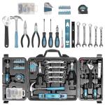 Zeite Tool Kit for Home, 144 Piece Hand Tool Set with Storage Box, General Basic Repair Tool Set with Hammer, Pliers, Wrenches, Voltage Tester, Measure Tape, Screwdriver Bits