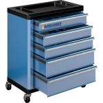 LARBANKE 5-Drawer Rolling Tool Chest with 360° Wheels and Lock&Keys,Tool Cabinet with Non-slip Pearl Cotton Mat and Multifunctional Countertop,Connecting Rods Can Be Connected with 7-Drawer Tool Chest