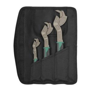 STARTRUAL 3-Piece Self Adjustable Pipe Wrench, 6” 8” 10” Self Locking Wrench, Chrome Vanadium Steel, Non-Slip Handle, For 9/32”-1 3/8” (7-35mm) pipes and nuts