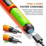 ANVANNA Mini Electric Screwdriver Set 120-IN-1: UnaMela Small Electric Screwdriver Cordless - 120 Precision Bits, LED Light, Magnetic Power Screwdriver Repair Tool Kit for PC RC Electronics