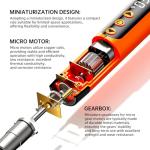 ANVANNA Mini Electric Screwdriver Set 120-IN-1: UnaMela Small Electric Screwdriver Cordless - 120 Precision Bits, LED Light, Magnetic Power Screwdriver Repair Tool Kit for PC RC Electronics