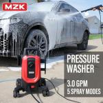 MZK Pressure Washer,5200PSI Power Washer with 4 Quick Connect Nozzles, High Pressure Cleaning Machine with Foam Cannon for Cars/Fences/Driveways/Patios/Home Cleaning Red