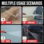 MZK Pressure Washer,5200PSI Power Washer with 4 Quick Connect Nozzles, High Pressure Cleaning Machine with Foam Cannon for Cars/Fences/Driveways/Patios/Home Cleaning Red