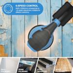 G LAXIA Orbital Sander，2.5Amp 5-inch Electric Sander with 15 piece Sanding Discs, 6 Variable Speed 6000-13000OPM and Dust Collection System for Sanding and Polishing