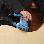 G LAXIA Orbital Sander，2.5Amp 5-inch Electric Sander with 15 piece Sanding Discs, 6 Variable Speed 6000-13000OPM and Dust Collection System for Sanding and Polishing