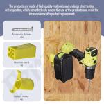 12 Pack Battery Holder Set for Ryobi 18V Tool – Wall Mount Storage Organizer for Cordless Power Tools and Batteries, Includes 6 Tool Hangers + 6 Battery Brackets & Screws, Easy Installation for Garage