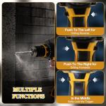 VOYSILI Cordless Brushless Hammer Drill, Compatible with DeWalt 20V MAX Battery (No Battery), 1/2" Power Hammer Drills | Heavy-Duty 3-Mode Hammer Drill for Concrete, Metalworking & Home