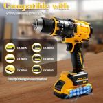 VOYSILI Cordless Brushless Hammer Drill, Compatible with DeWalt 20V MAX Battery (No Battery), 1/2" Power Hammer Drills | Heavy-Duty 3-Mode Hammer Drill for Concrete, Metalworking & Home