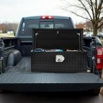 AUTOSAVER88 39 Inch Truck Bed Tool Box, Heavy Duty Aluminum Diamond Plate Tool Box Chest, Waterproof Chest Storage Box with Sliding Shelf and Lock for Trucks, Trailers, RVs, Warehouses