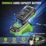 WORKPRO Cordless Random Orbital Sander Brushless 6 Variable Speeds 6000 to 12000 OPM, 20V 5in Electric Orbit Sander for Woodworking with Battery, Charger, Dust Collector, Tool Bag,15 Pcs Sanding Discs