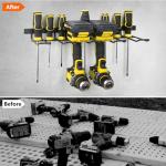 reliahom Power Tool Organizer, Cordless Drill Holder Wall Mount, Garage Tool Storage Rack, Heavy Duty Tool Rack for Garage and Workshop, Quick Installation in Minutes, 1 Pack