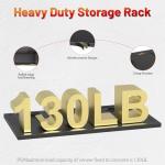 Power Tool Organizer Wall Mount with Charging Station, Garage 4 Drill Storage Shelf with Cordless Tool Holder, Heavy Duty Rack with 8 Outlet Power Strips and Hooks, Gift for Men, Husband (4 Layer)