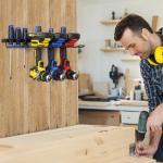 reliahom Power Tool Organizer, Cordless Drill Holder Wall Mount, Garage Tool Storage Rack, Heavy Duty Tool Rack for Garage and Workshop, Quick Installation in Minutes, 1 Pack
