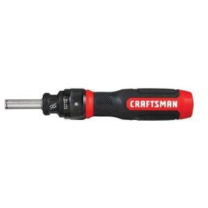 CRAFTSMAN Ratcheting Screwdriver, SpeedDrive, 2” Double Ended Bits Included, Handle Holds Up To 6 Bits (CMHT68129)