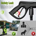 Pressure Washer, Washer with 4 Quick Connect Nozzles, Pressure Cleaning Machine with Foam Cannon for Cars/Fences/Driveways/Patios/Home Cleaning