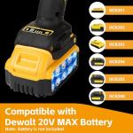 Cordless Angle Grinder Compatible with Dewalt 20V Max Battery(NO Battery) (NO Wheels) Brushless 4-1/2" Angle Grinder for Cutting, Griding, Polishing(10000RPM)