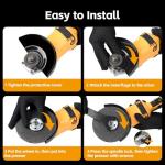 Cordless Angle Grinder Compatible with Dewalt 20V Max Battery(NO Battery) (NO Wheels) Brushless 4-1/2" Angle Grinder for Cutting, Griding, Polishing(10000RPM)