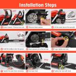 62CC Gas Chainsaw, 20 Inch Power Chain Saw, 2-Cycle Handed Petrol Chainsaws Gasoline Chainsaws Garden Tool for Cutting Trees, Wood, Outdoor Home Garden and Farm Use