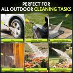 Electric Pressure Washer - 2.5 GPM Portable Lightweight Power Washer, 4 Quick-Connect Nozzles & Adjustable Soap Tank Pressure Washers for Cars, Driveways, Patios, Fences, Decks, Facade, Home Cleaning