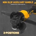 L1NXIXI 4-1/2" Cordless Angle Grinder for De-Walt 20V MAX Battery, 8500RPM Brushless Motor with 3 Speed Control, Ideal for Cutting, Grinding & Polishing (Battery Not Included)