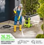 Electric Pressure Washer, 26 FT Hose Pressure Cleaner 2030 PSI with 4 Nozzles Tips,Surface Cleaning with Upgraded Swivel Joint for Car,Fences,Patios,Daily Needed Light Green