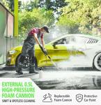 Electric Pressure Washer, 26 FT Hose Pressure Cleaner 2030 PSI with 4 Nozzles Tips,Surface Cleaning with Upgraded Swivel Joint for Car,Fences,Patios,Daily Needed Light Green