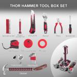 Thor Hammer Tool Set,28 Piece Daily Repair Filled Household Tool Case,Home Hand Tools,Thor Hammer Tool Box Set for DIY and Woodworking,Holiday Present