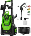 Pressure Washer -5000PSI Power Washer 500ML Foam Canno with Pressure Washers 4 Quick Connect Nozzles for Cars Patios Driveway