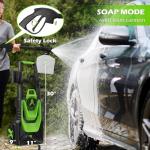 Pressure Washer -5000PSI Power Washer 500ML Foam Canno with Pressure Washers 4 Quick Connect Nozzles for Cars Patios Driveway