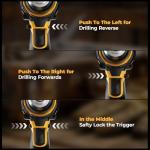 Cordless Hammer Drill Compatible with Dewalt 20V MAX Battery(No Battery)20V Brushless Drill, 1/2" Cordless Drill for Concrete with Variable Speed