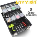 Anyyion Tool Box, 3-Tiers Multi-Function Storage Portable Toolbox Organizer, Stackable.