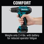 Makita FD09R1-R 12V MAX CXT Lithium-Ion 3/8 in. Cordless Drill Driver Kit with 2 Batteries (2 Ah) (Renewed)