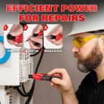 DIYSELF Stocking Stuffers, Electric Screwdriver Cordless Rechargeable 3.7V Power Screwdriver with LED, Christmas Gifts for Men, Includes Bits, Magnetic Bit Holder, USB Charging Cable, Carrying (Red)