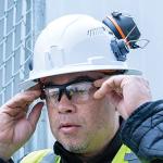 Klein Tools 60502 Ear Muffs with Hard Hat Full Brim Attachment, 26dB NRR, for Construction, Manufacturing, Maintenance, Woodworking