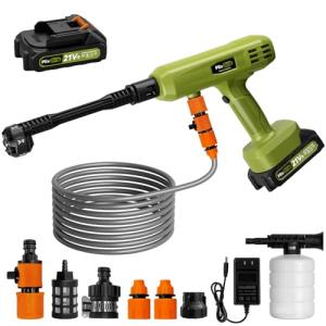 Cordless Pressure Washer,900PSI Portable Battery Power Washer,Electric Car Pressure Washer Handheld with 6-in-1 Nozzle & 1.5Ah Battery, Portable Electric Cleaner for Car/Floor/Garden/Fence