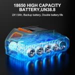 Cordless Pressure Washer,900PSI Portable Battery Power Washer,Electric Car Pressure Washer Handheld with 6-in-1 Nozzle & 1.5Ah Battery, Portable Electric Cleaner for Car/Floor/Garden/Fence