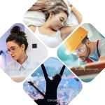 JUSTRVN Ear Plugs for Sleeping, 2 Pairs of Reusable Earplugs for Noise Reduction 25dB-30dB with 8 Ear Tips, Soft Hearing Protection Ear Plugs for Concert,Noise Sensitivity, Study & Work, Black