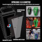 12-Piece Ratchet Wrench Set, Metric 6-18mm Ratchet Combination Wrenches Set, 12-Point 72-Tooth Ratcheting Spanners with Magnetic Base Organizer, Chrome Vanadium Steel for Automotive Mechanic Tool