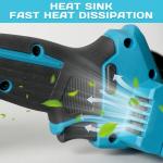 Cordless Mini Angle Grinder, 3-Inch Brushless Angle Grinder 22000 RPM with 2x 21V 2.0Ah Batteries, 4pcs Cutting Discs, 300W Power Electric Grinder Tool for Metal Wood Polishing Rust Removal