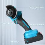 Cordless Mini Angle Grinder, 3-Inch Brushless Angle Grinder 22000 RPM with 2x 21V 2.0Ah Batteries, 4pcs Cutting Discs, 300W Power Electric Grinder Tool for Metal Wood Polishing Rust Removal