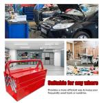 YATOINTO Metal Cantilever Tool Box 18 Inch, 3 Layers 5 Tray Portable Fold Out Tool Box Organizer Storage for Home Studio Auto Repair Factory 18" * 8 "* 8"