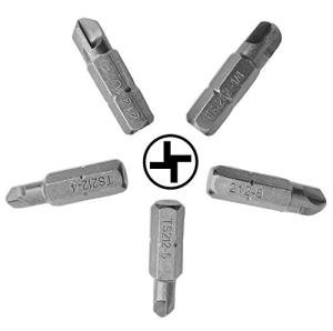 10/Pack Screwdriver Insert Bits That Fit No #6 Torq Set Screws Hex Shank 1/4" Hi-Torque 4 Arms Cross Screw Impact Power Tool Accessory Airplane Maintenance Small 1" Fastener Drive
