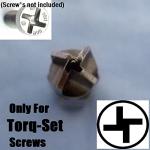 10/Pack Screwdriver Insert Bits That Fit No #6 Torq Set Screws Hex Shank 1/4" Hi-Torque 4 Arms Cross Screw Impact Power Tool Accessory Airplane Maintenance Small 1" Fastener Drive