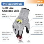 DEX FIT Cru553 Level 5 Cut Resistant Gloves
