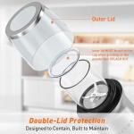 Secura Coffee Grinder Electric, Spice Grinder, Dual Glass Bowls for Wet & Dry Grinding