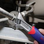 WORKPRO 3-piece Adjustable Wrench Set CR-V with Rubberized Anti-Slip Grips 10-inch, 8-inch, 6-inch