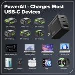 GREENWORKS 24V 1/2” Brushless Cordless Drill (800 In-lbs.), 4.0Ah (24,000mAh Power Bank) USB-C Battery, 3.3 FT Braided Cable, 65W Rapid Charger