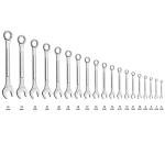 19-Piece Complete Metric Combination Wrench Set in Roll-up Pouch, No Skipped Metric Sizes 6mm - 24mm | Best Value Wrench Set, Ideal for General Household, Garage, Workshop, Auto Repairs, Emergency
