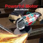 Cordless Angle Grinder Compatible with Milwaukee M18 18V Battery(NO Battery) Battery Powered Angle Grinder,4-1/2" Angle Grinder (No Wheels)